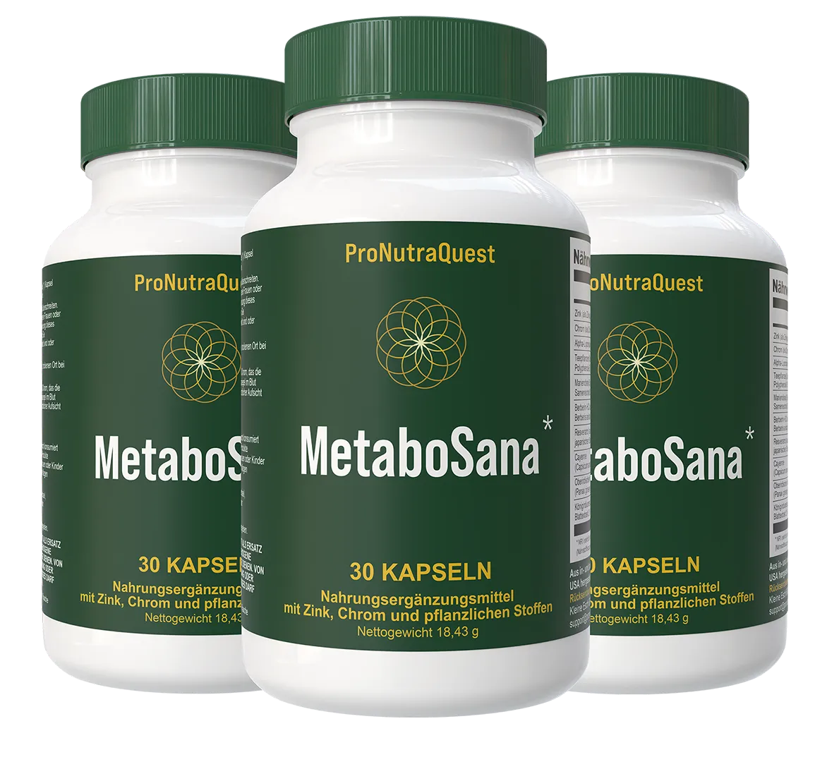 MetaboSana Kapseln in drei Dosen
