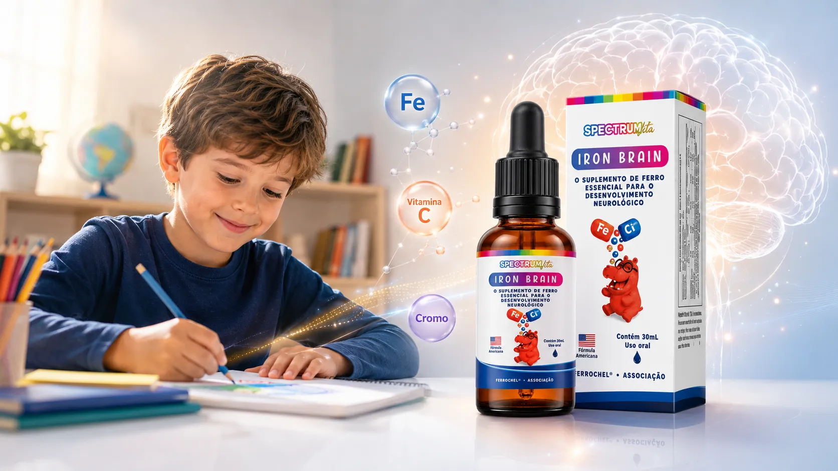 Rotina infantil com apoio visual de desenvolvimento